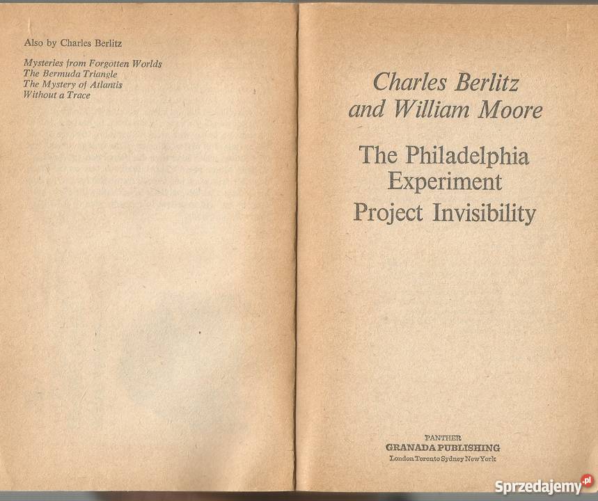 The Philadelphia ExperimentCharles Berlit Pacanów sprzedam