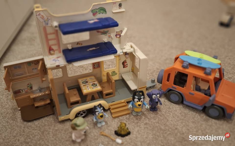 Przyczepa kampingowa i auto Bluey Moose Toys sprzedam