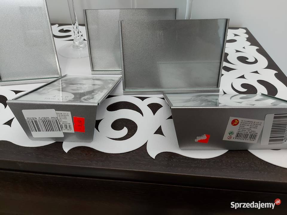 Metalowe srebrne ramki na zdjęcia odcienie szarości Olkusz sprzedam