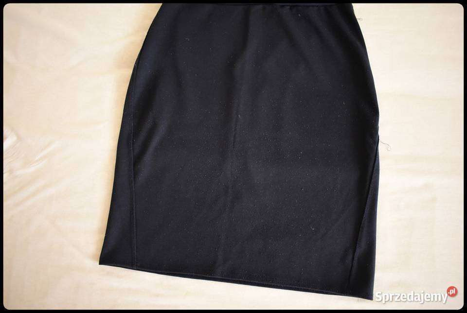 Granatowa spódnica ołówkowa na gumce rozmiar 38 Płock