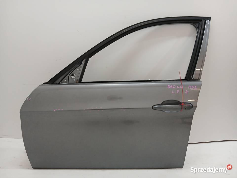 DRZWI LEWE PRZEDNIE BMW E90 A527 SPACEGRAU