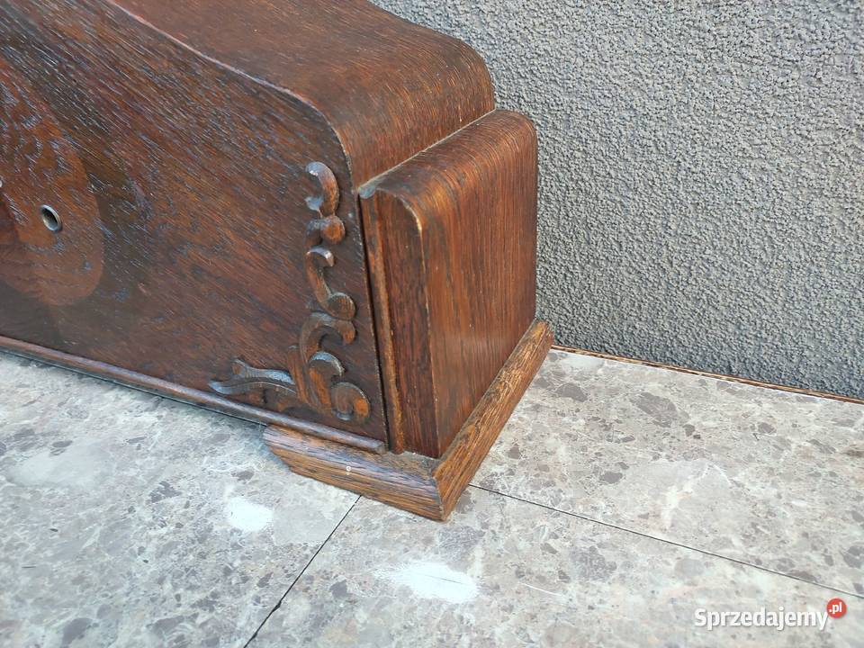 625 Skrzynia obudowa starego zegara bufetowego Tczew