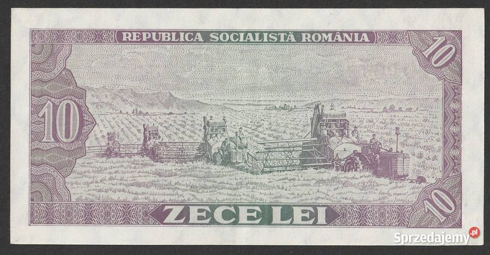RUMUNIA 10 LEI 1966 STAN UNC Łódź sprzedam