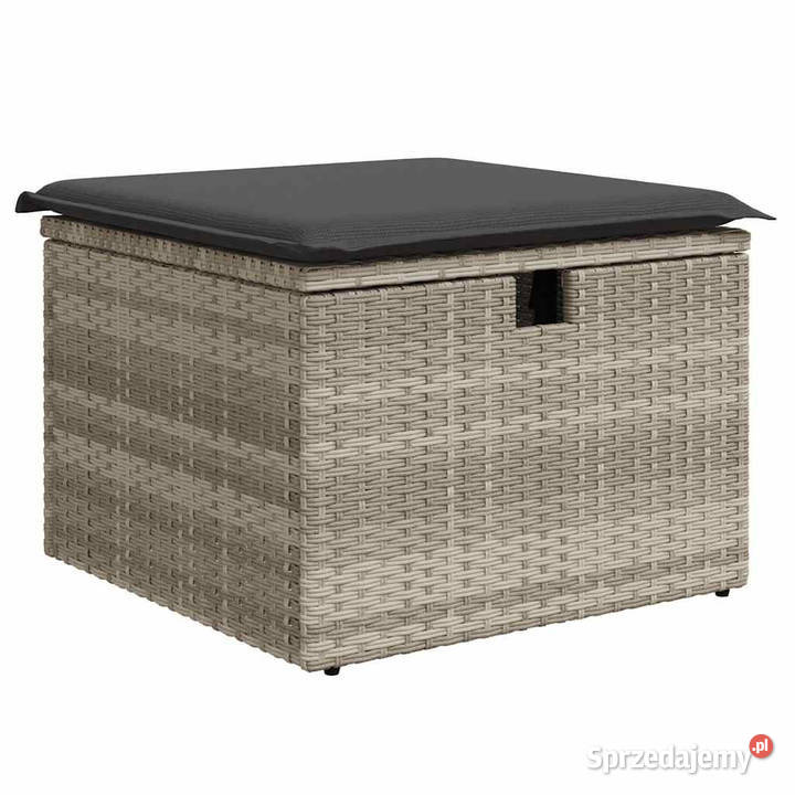 2cz sofa ogrodowa z poduszkami jasnoszary rattan Warszawa sprzedam