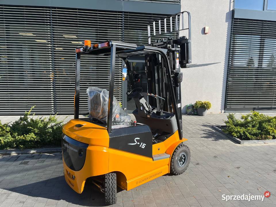 Nowy elektryczny wózek widłowy 15T 48m Gunter Wrocław sprzedam