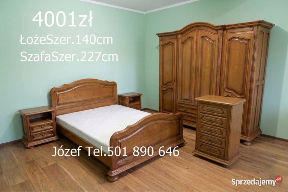 Piękna Sypialnia Dębowa sprzedam meble do śląskie Pszczyna