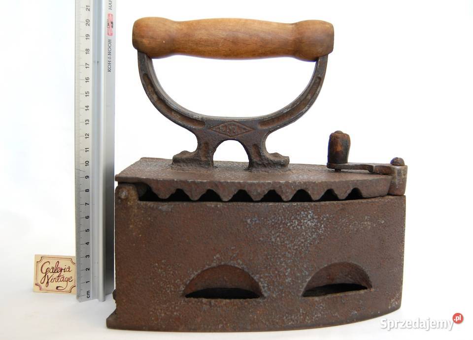 Antyczne przedwojenne żeliwne żelazko na węgiel Lublin sprzedam