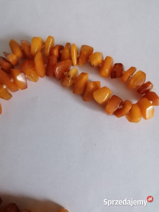 Naszyjnik z bursztynu miodowego Naszyjniki