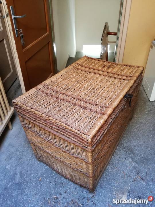 duży kosz kufer wiklinowy Warszawa
