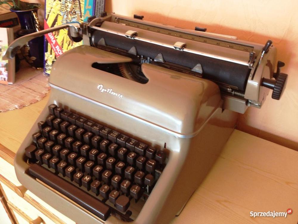Maszyna do pisania OPTIMA tabulator polska czcio Jaromierz sprzedam