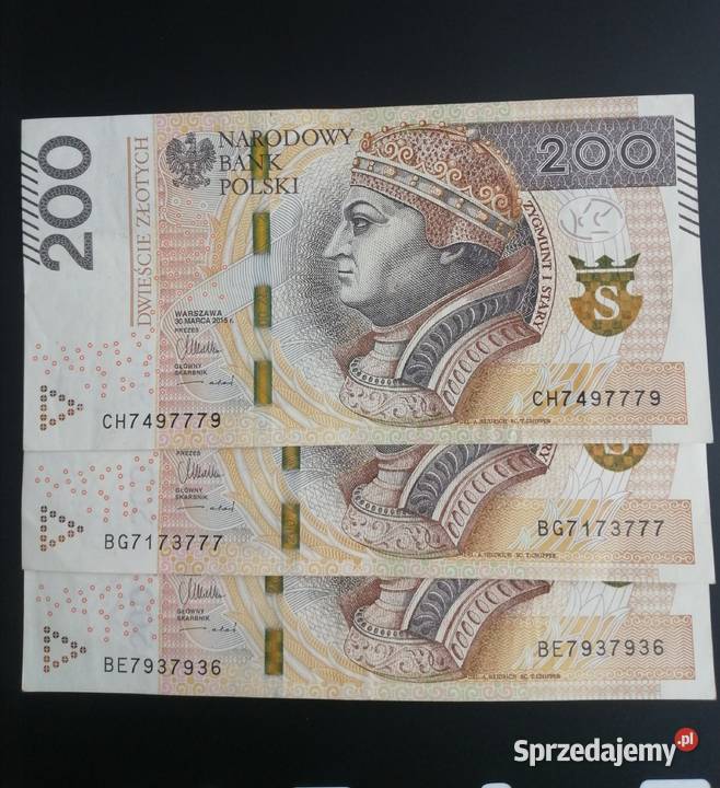 Banknot RADAR przesunięcie druku 7777 5555 9999 Kolekcje Bytom