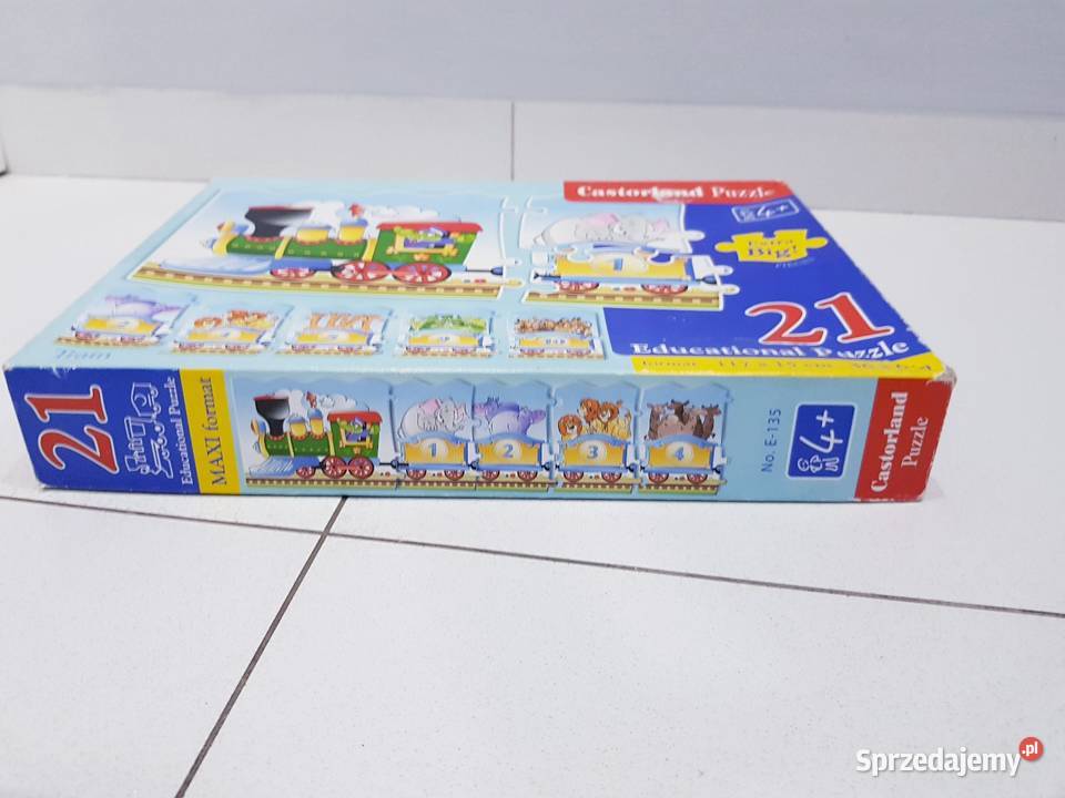 Edukacyjne puzzle pociąg dzieci 4 Dąbrowa Górnicza