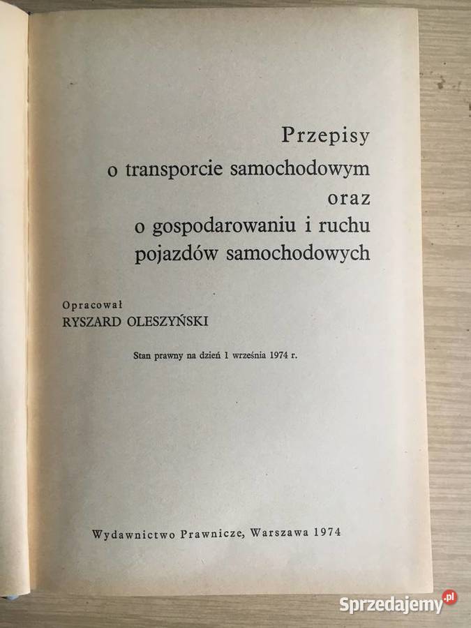 Przepisy o transporcie samochodowym o