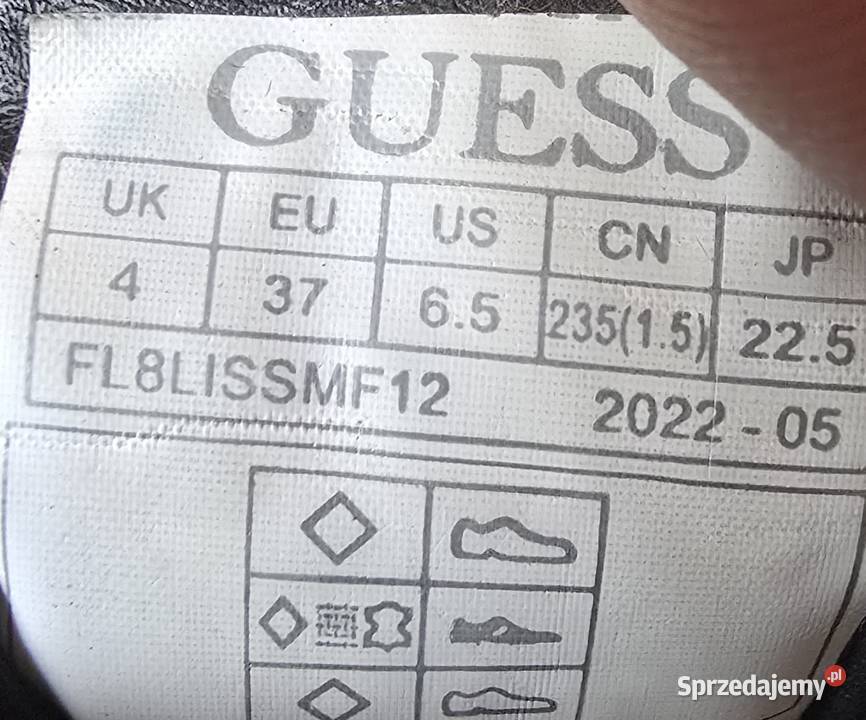 Guess buty rozmiar 37 Stan skóra kujawsko-pomorskie Wąbrzeźno