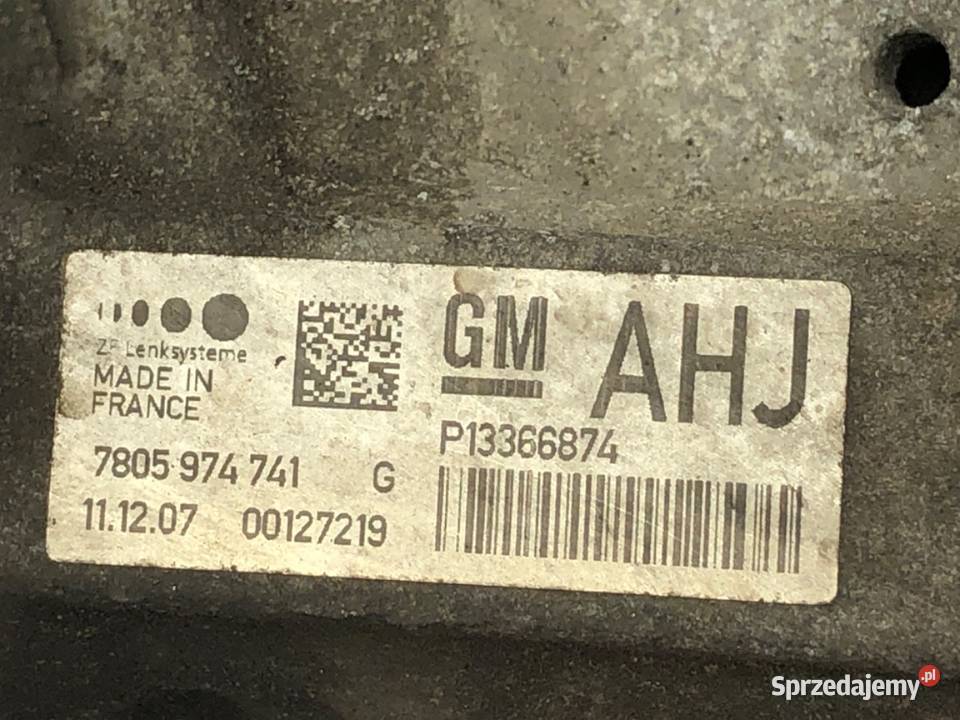 PRZEKŁADNIA KIEROWNICZA MAGLOWNICA OPEL INSIGNIA osobowe sprzedam