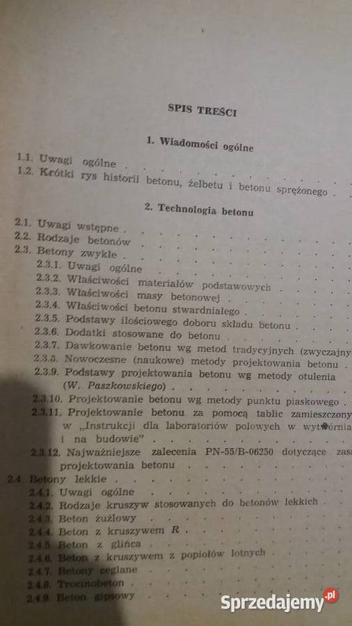 Żelbet i beton sprężynowy książka budownictwo Warszawa