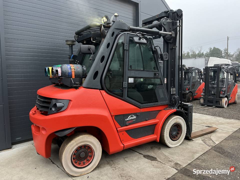 Linde H60 4,6m/6ton 3 butle klima pozycjoner przesuw 2 kamery import Niemcy