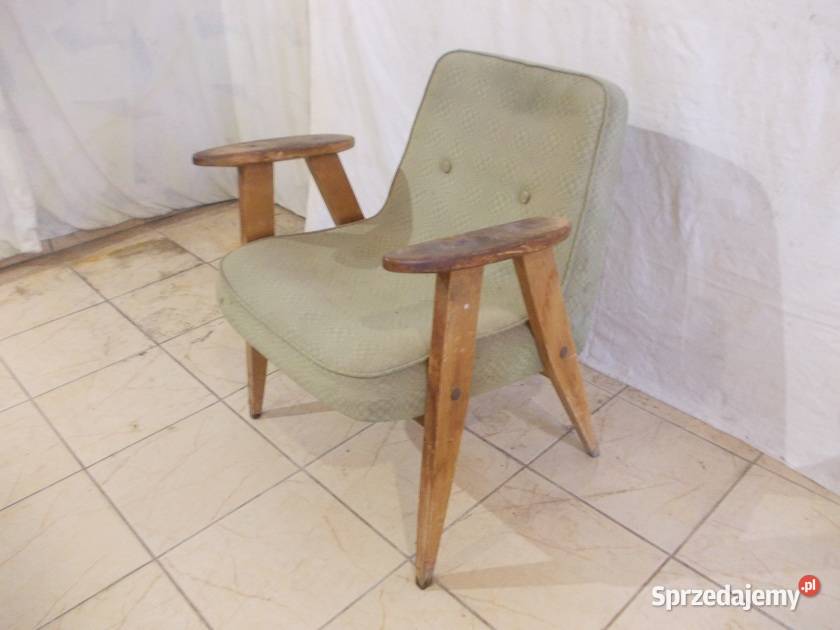 Stary oryginalny fotel Chierowski 366 PRL Bielsko-Biała sprzedam