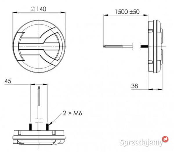 Lampa tylna zespolona LED okrągła 1224V LA40065 Kamionna sprzedam