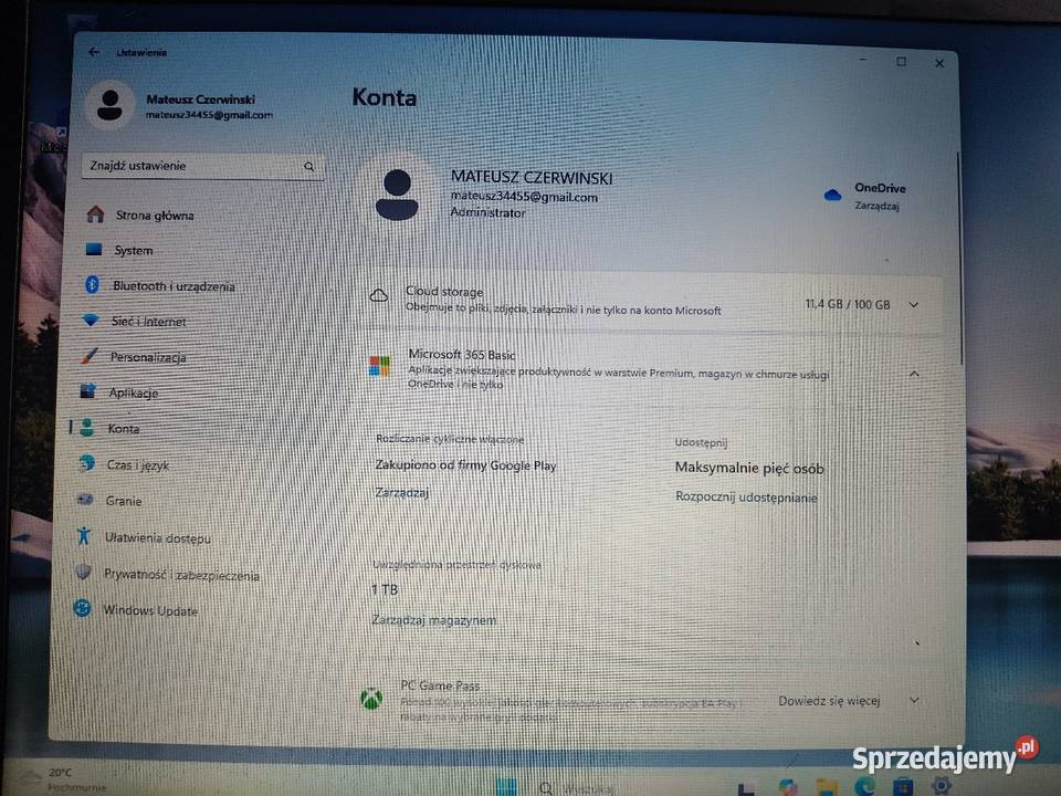 Lenovo ThinkPad T440s i5 8GB RAM Full HD Windows 500 Rybnik