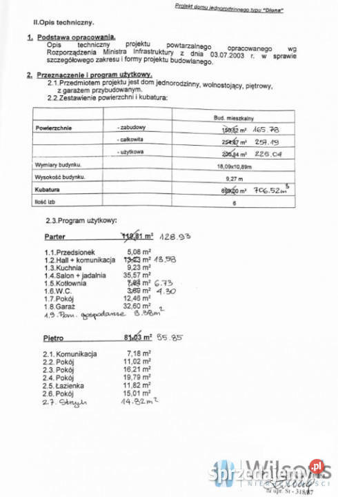 sprzedaży działki Warszawa 700m2 22m