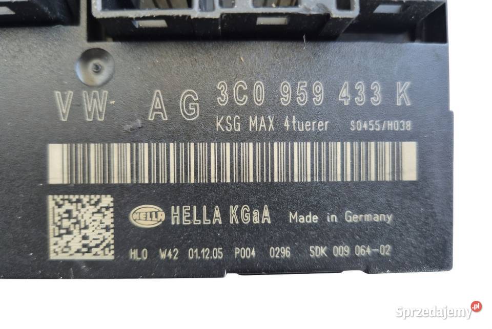 MODUŁ KOMFORTU VW PASSAT B6 3C0959433K Działoszyce