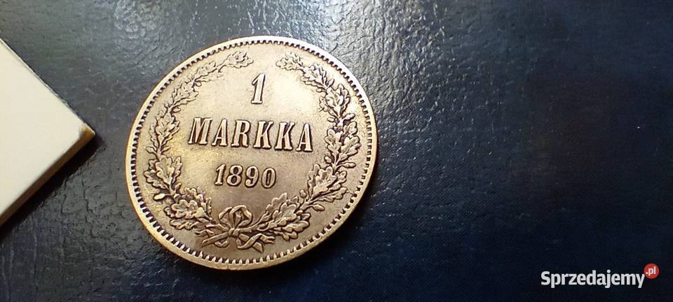 Stare monety 1 marka 1890 Finlandia srebro