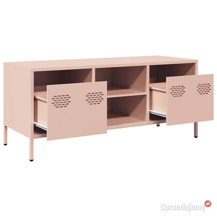 Szafka RTV różowa 1015x39x435 stal walcowana na Warszawa