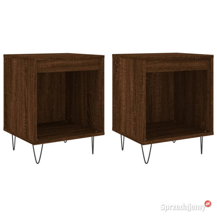 Szafki nocne 2 brązowy dąb 40x35x50 WM830731 mazowieckie Warszawa