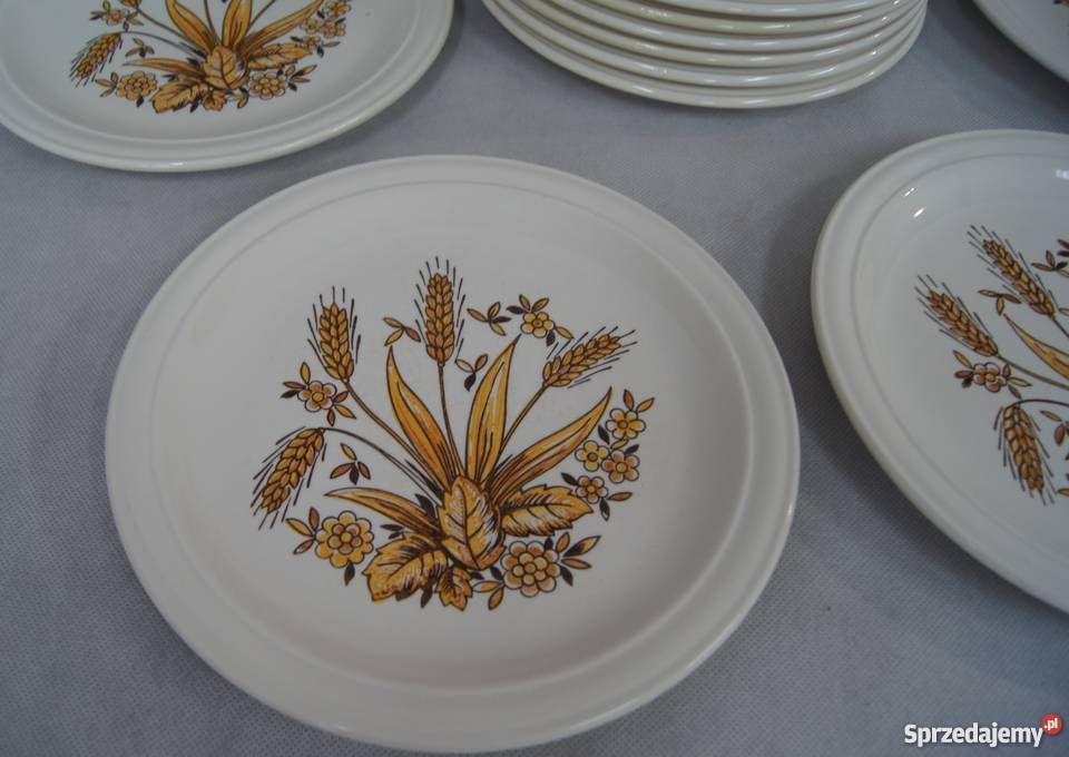 Rustykalny talerz obiadowy płytki pomorskie Chojnice