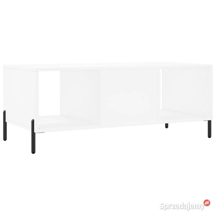 Stolik kawowy biały 102x50x40 materiał mazowieckie