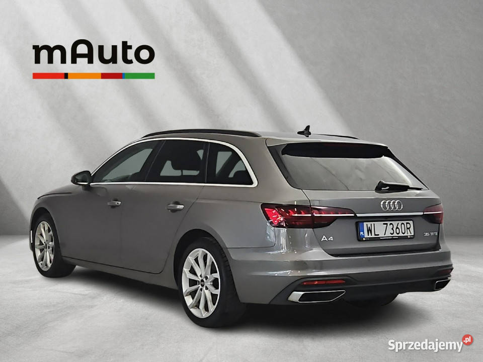 Audi A4 35 TFSI mHEV S tronic Z Polskiego Salonu asystent pasa ruchu mazowieckie Warszawa