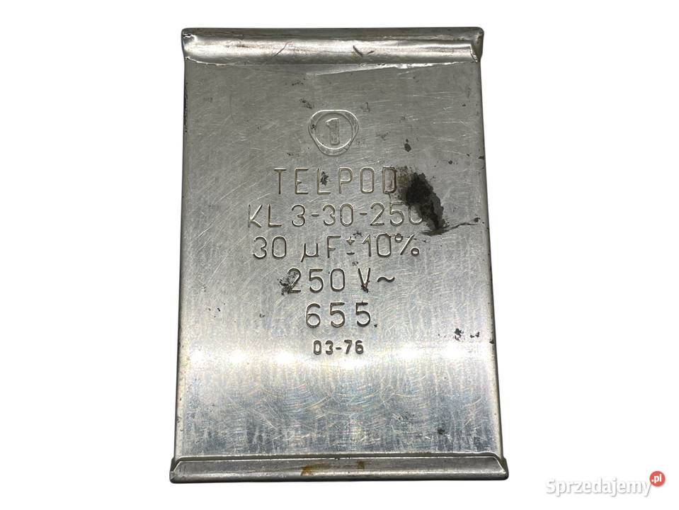 Kondensator Unitra Telpod 3 PRL Kraków sprzedam