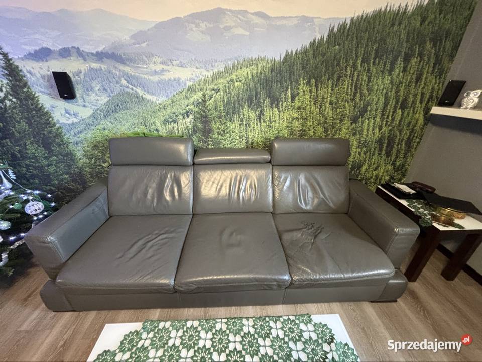 Kanapa trzyosobowa skóra 230cm Biskupice