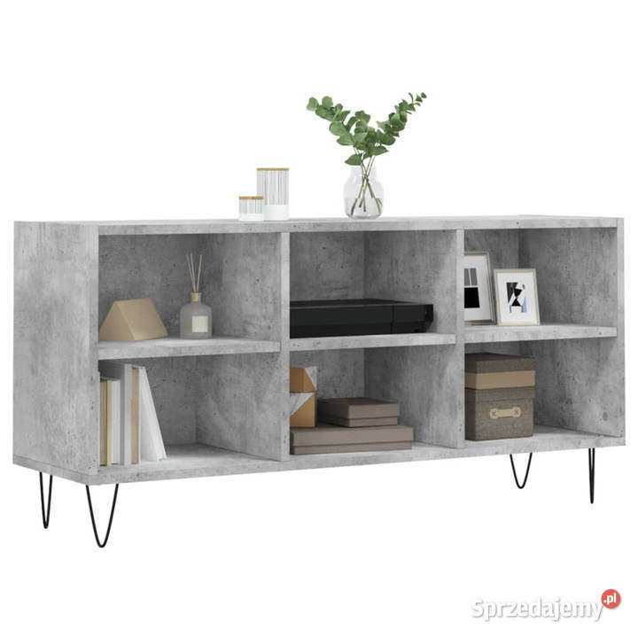Szafka pod TV szarość betonu 1035x30x50 WM826992 mazowieckie Warszawa sprzedam