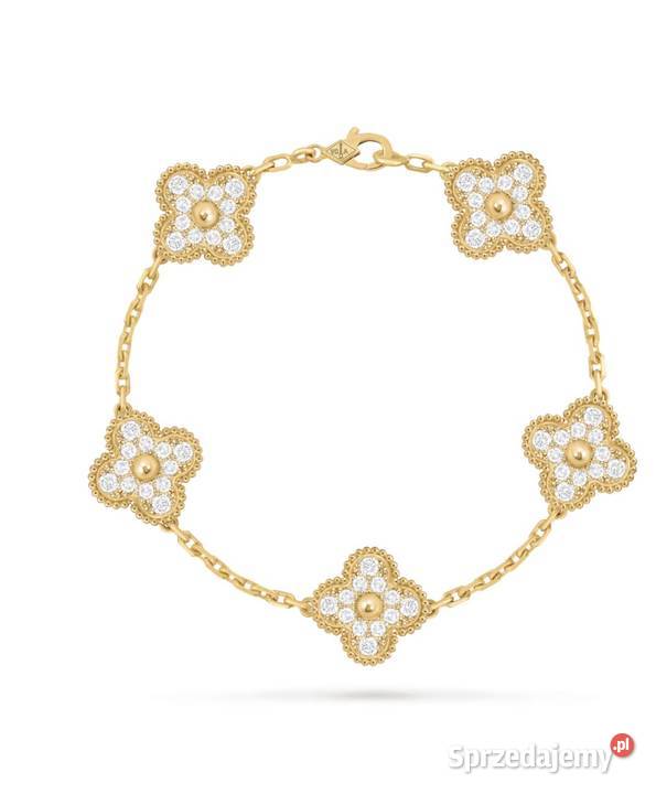 Kolczyki naszyjnik bransoletka na van Cleef