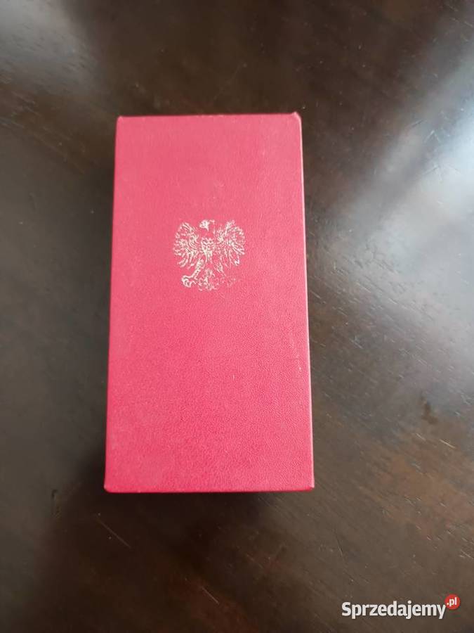 Odznaka PRL z pudełkiem oryginał legitymacja Aleksandrów Łódzki