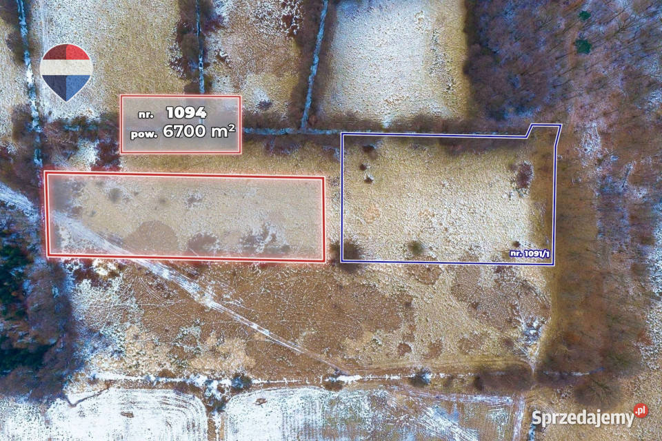Na sprzedaż działka rolna o pow 6700 m 6700m2 sprzedam