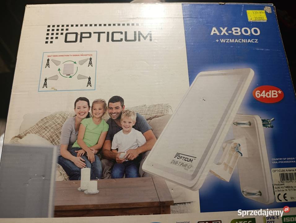 Antena zewnętrzna Opticum Ax800 wielkopolskie Kobylnica