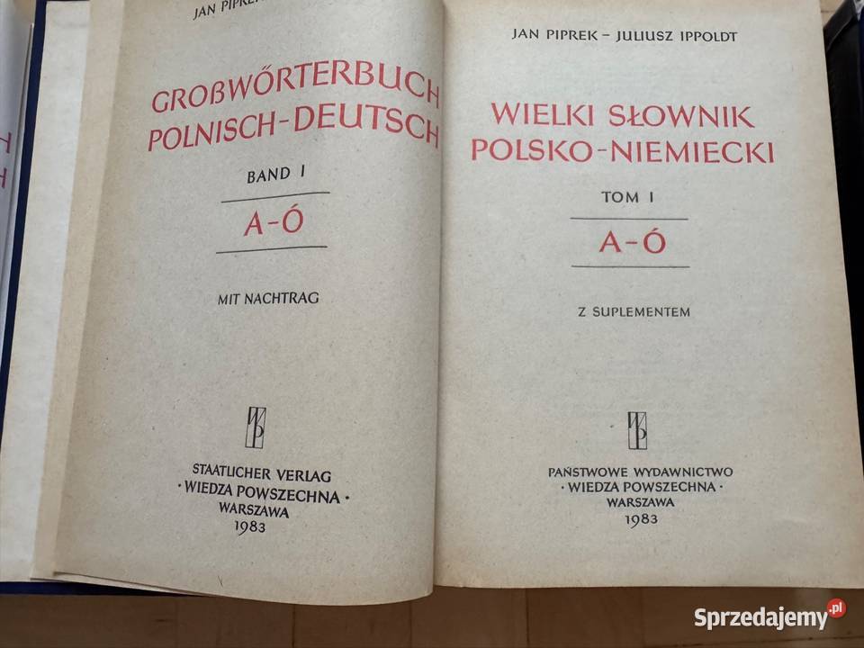 Wielki Słownik PRL polsko niemiecki i niemiecko Częstochowa