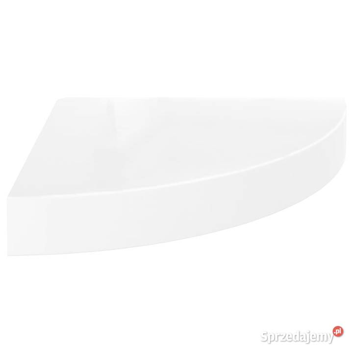 Narożne półki ścienne 4 połysk białe 25x25x38 mazowieckie sprzedam