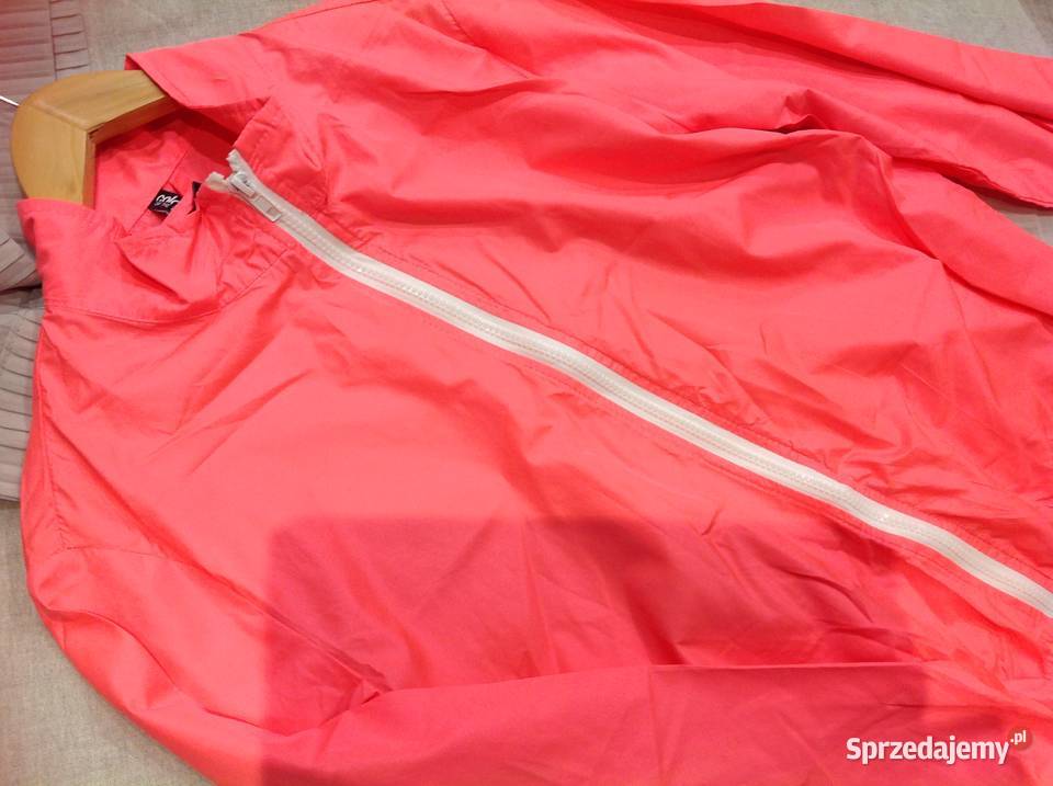 Cienka Kurtka Neon Damska LXL różowa Nowa Nowa Sól