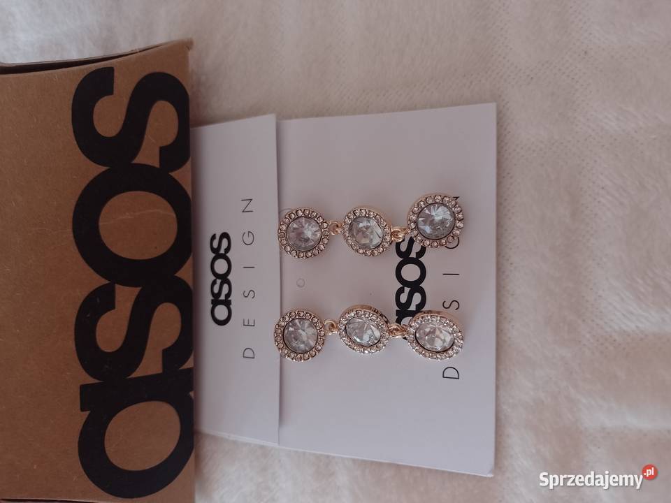 ASOS Bogato zdobione kolczyki ślubne z Londynu Kraków