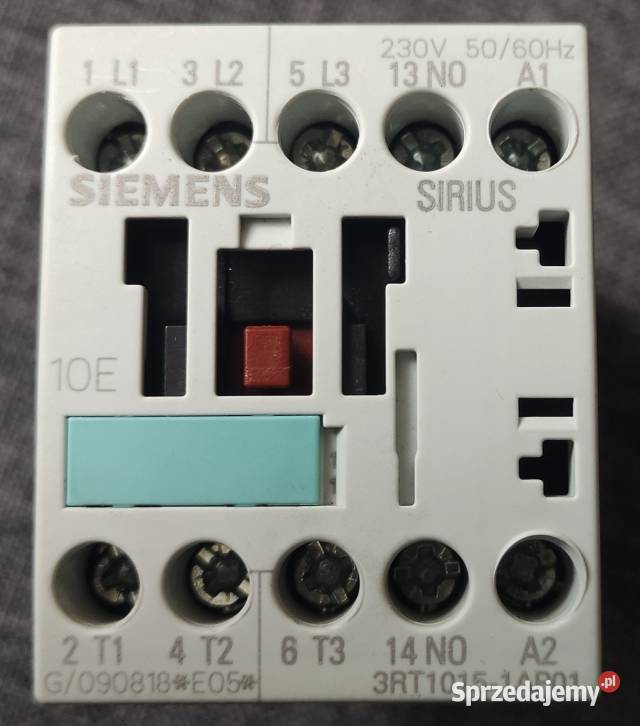 stycznik SIEMENS 3RT10151AP01 230VAC 7A Łódź