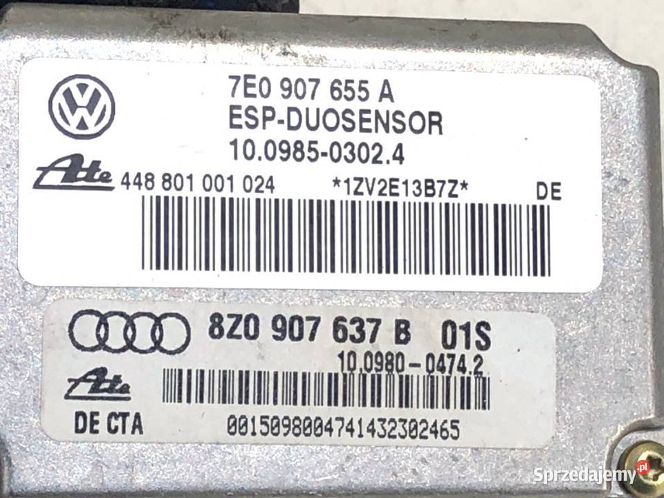 CZUJNIK ESP AUDI A2 8Z0907637B Hatchback 0005 Układ ABS i ESP podkarpackie