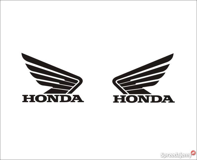 2 HONDA SKRZYDEŁKA Czarne Naklejki na motocykl