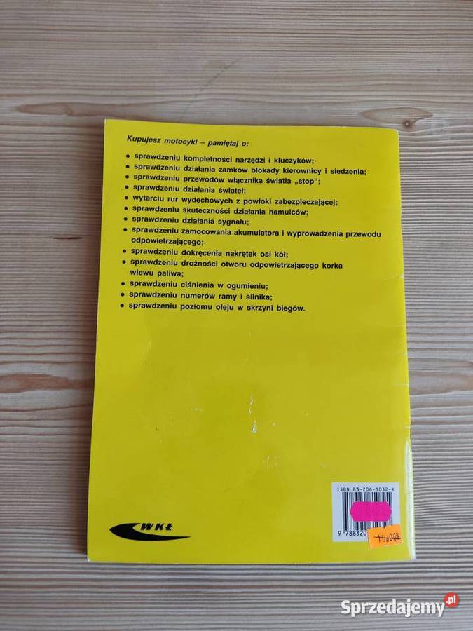 Książka poradnik Motocykl Jawa Obsługa i naprawa miękka opolskie sprzedam
