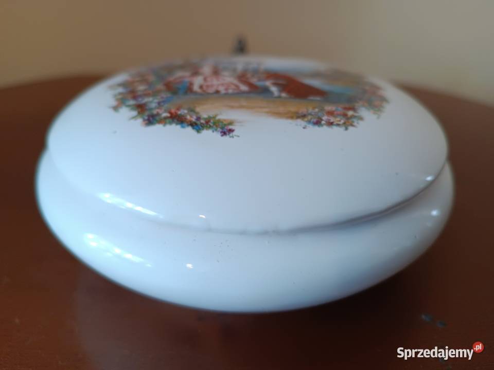 Puzdro szkatułka porcelana Francja