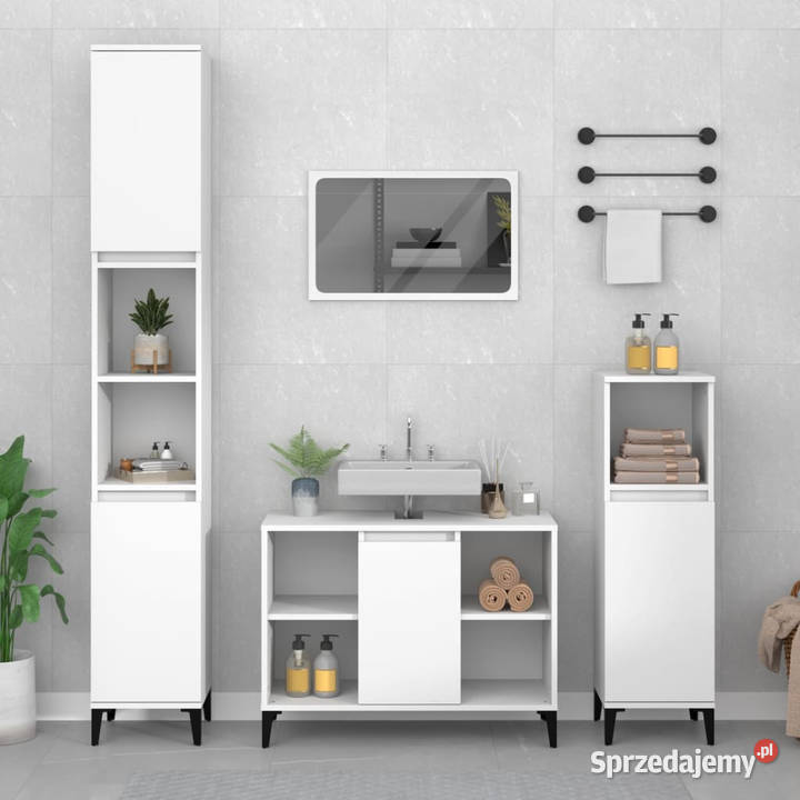Szafka pod umywalkę biała 80x33x60 WM821292 Warszawa