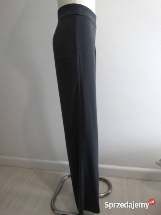 Spodnie Wide Leg Luźne Nogawki Wysoki Stan Szare podlaskie Łomża sprzedam